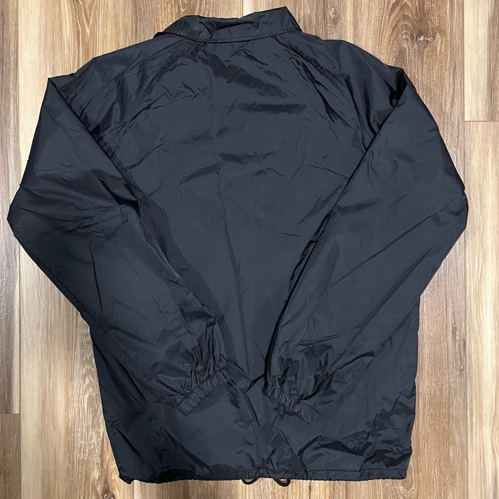 (Zine) Button-Up Coaches Drawstring Jacket, Black… - image 2